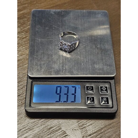 925 Sterling Silver Quartz Gem Ring Size 12 - 9.83g - Picture 5 of 5